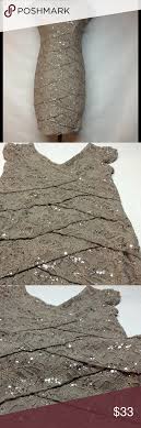 Sparkly Layer Dress Tan Colored Layer Dress With Sequin Through Out Excellent Condition Collection By Dress Barn Dress Barn Dre Fashion Dress Barn Dresses Fashion Design