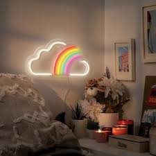 Room decoration magic colorful rainbow baby led night light projector night light for kids name: Rainbow Led Wall Light West Arrow Target Girls Room Wall Decor Rainbow Room Kids Rainbow Room