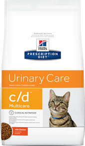 hills prescription diet c d multicare urinary care with chicken dry cat food 4 lb bag