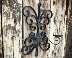 5 out of 5 stars. Wall Mounted Mexican Wrought Iron Candle Holder Rustic Candle Sconce Mexican Decor