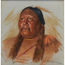 Grace Carpenter Hudson, Portrait, oil