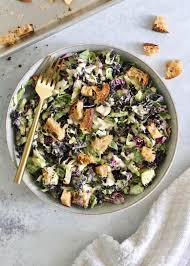 Brussels Sprout Kale Caesar Salad With Rosemary Croutons Hummusapien