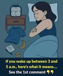 This could be the reason why you wake up between 3am and 5am