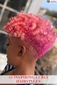 Learn How To Style Your Wild Coils With 45 Inspiring Hairstyles For Curly Hair Of Any Length Which Hair Colour Pink Short Hair Dyed Natural Hair