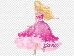 Barbie's deluxe dream house in 1998 featured flowery wallpaper with pink and green accents. Barbie In Pink Dress Art Barbie Doll Barbie File Fictional Character Magenta Desktop Wallpaper Png Pngwing