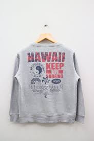 Vintage T C Town And Country Surfing Hawaii Big Logo Gray Town Etsy Country Sweatshirts Grey Pullover Sweatshirts