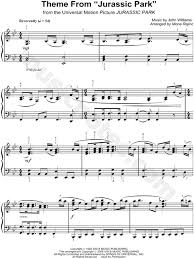 Theme From Jurassic Park From Jurassic Park Sheet Music Piano Solo In Bb Major Download Print Piano Music Piano Sheet Music Sheet Music