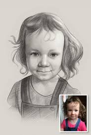 Linda huber an american graphite pencil artist who has worked on pencil drawings for over 40 years in a realistic style. Custom Baby Portrait Hand Drawn Custom Portrait Baby Shower Gift Ideas Baby Drawing Custom Pencil Sketch Pencil Portrait From Photo Shop