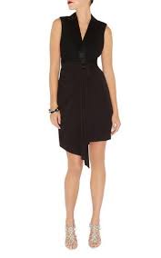 Karen Millen Folded Crepe Tuxedo Dress Black Dm136 Sale Regardless Of How Negative Items May Seem My Partner And Old Fashion Dresses Karen Millen Dress Dresses