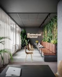 Great Companies Are Built In The Office With Hard Work Put In By A Team Archiparti Wo In 2020 Cafe Interior Design Modern Office Space Industrial Office Design