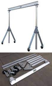 8 Foot Wide Aluminum Gantry Crane 4000lb Height From 5 Ft 8 12 Ft Gantry Crane Homemade Tools Welding Projects