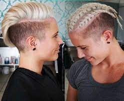 Awesome Schone Frisuren Fur Kurzhaarige Madchen Check More At Http Frisuren Haarstyle Com Schone Mohawk Hairstyles Braids With Shaved Sides Short Hair Styles