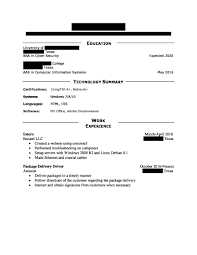 Need Help Improving My Resume It Little Experience Resumes