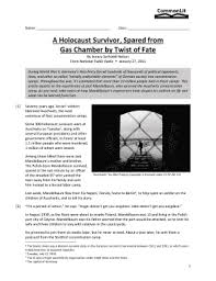 27.10.2020 · commonlit answers quizlet. A Holocaust Survivor Spared From Gas Answers Fill Online Printable Fillable Blank Pdffiller