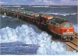 Sylt Is Connected To The German Mainland By The Hindenburgdamm Causeway With A Railway Line On Top The Passenger Trains Germany Train Travel Germany Travel