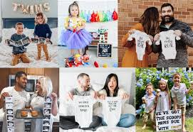 Baby tran, coming this fall! she wrote along with a couple of. 21 Twin Pregnancy Announcements For Double The Fun