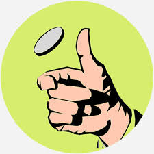 There used to be a flick a bic cigarette ad: Coin Flip Dictionary Com