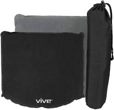 Amazon Com Vive Stadium Seat Cushion Inflatable Bleacher Pad For Office Chair Wheelchairs Coccyx Tailbone Sciatica Cars Airplanes Boats Travel Easy With Self Inflate Or Deflate For Transport Home Kitchen