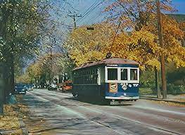 A Blue Trolley Car And Golden Fall Colors Sure Makes A Pretty Picture Blue Color Schemes Golden Falls American Cities