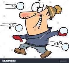 Vector Illustration Cartoon Man Throwing Snowballs Stock Vector (Royalty  Free) 127492352 | Shutterstock