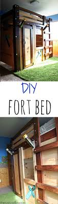 diy fort bed for a children s dream room therusticwillow com kids rooms diy minecraft bedroom bed fort