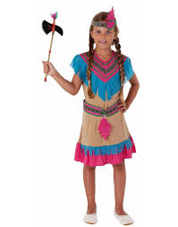 Weitere ideen zu indianer schminken, indianer, ureinwohner amerikas. Indianer Kostum Fur Madchen Beige Pink Blau Magicoo De Magicoo