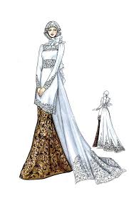 Sehingga jika di kenakan bersama dengan dandanan yang cantik akan semakin glow up. Kebaya Dan Gaun Pengantin Muslim Gambar Desain Busana Kebaya Muslim Gaun Pengantin Muslim