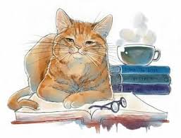 Funny Orange Cat Illustration Cat Art Tap The Link Now To See All Of Our Cool Cat Collections Catbooksreading Cats Illustration Cat Art Watercolor Cat