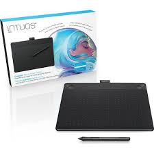 Wacom Intuos Art Pen Touch Medium Tablet Black Cth690ak Wacom Intuos Art Digital Drawing Tablet Art Tablet