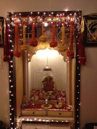 Marigold Balls Flower Decorations Pooja Room Design Pooja Room Door Design
