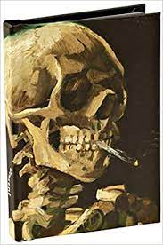 Located at van gogh museum. Head Of A Skeleton With A Burning Cigarette By Vincent Van Gogh Skull Best Mini Notebook With Dot Grid Pages And Lay Flat Technology Van Gogh Vincent 9781623258238 Amazon Com Books