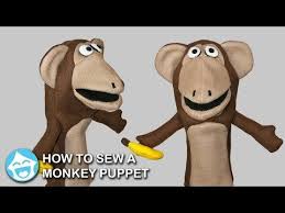 How To Sew A Monkey Puppet Youtube Monkey Puppet Puppets Animal Hand Puppets