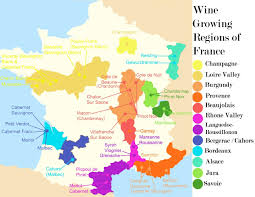 France Wine Regions Map Frankreich Karte Weinkunde Wein