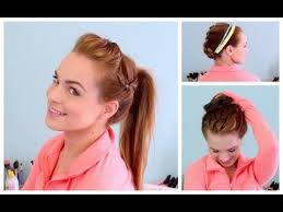 3 Workout Hairstyles Really Cute Gym Hairstyles Hair Styles Headband Hairstyles