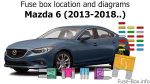 Fuse box diagrams location and assignment of the electrical fuses and relays mazda. Fuse Box Location And Diagrams Mazda 6 2013 2018 Youtube