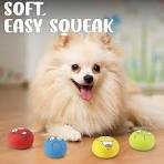 2 Pack 2.8" Smiley Face Squeaky Dog Toys Soft Dog Balls Latex Rubber Squeak  Dog Toys for Small Medium Puppy Pet Dogs (Emoji)