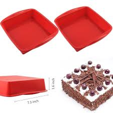 2 Pcs Set Ayamaya 7 3 Inch Silicone Square Cake Pan Nonstick Loaf Baking Pan Awesome Product Click The Image At Cake Pan Sizes Baking Pans Square Cakes