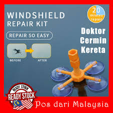 Ia telah menyebabkan cermin kereta retak dengan teruk. Diy Repair Baiki Cermin Kereta Retak Glass Restoration Window Glass Crack Chip Windscreen Windshield Repair Tool Kit Shopee Malaysia