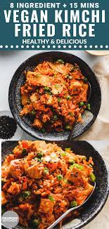Vegan Kimchi Fried Rice Easy Healthy Okonomi Kitchen Recipe Vegan Kimchi Vegan Asian Recipes Kimchi Fried Rice
