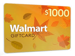 Sweepstakes ends september 30, 2021. 1000 Walmart Gift Card