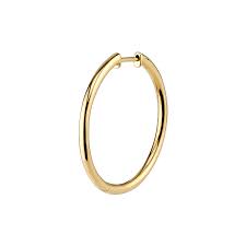 Slim Hoop Earring 2 Classic Earrings 14k Yellow Gold Hoop Earrings