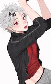 Anime wolves bing images on we heart it. Cute Anime Wolf Boy With White Hair