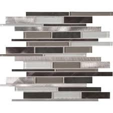 Accentuate your home with the elegance of this msi calacatta cressa herringbone honed tile. Msi Cityscape Interlocking 12 In X 12 In X 8 Mm Textured Glass And Metal Mesh Mounted Mosaic Tile 1 Sq Ft Glsmtil Cs8mm The Home Depot Mosaic Wall Tiles Glass Tile Backsplash Glass Texture