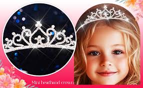 Amazon.com: Yean Silver Princess Headband Rhinestone Headbands Sparkly Hair  Accessories for Women and Girls (Silver, One size) : Clothing, Shoes &  Jewelry