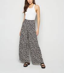 More images for pantalon ample noir » Pantalon Large Noir A Imprime Paquerettes Drest