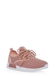 Girls 12 4 Lace Up Knit Sneakers In 2019 Knit Sneakers