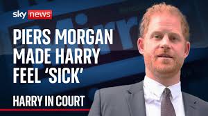 Prince Harry names 'vile' Piers Morgan in phone hacking court case