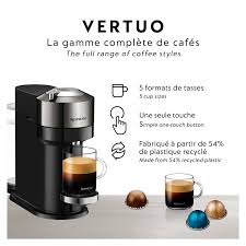 The only nespresso vertuo machine that brews 6 sizes: Nespresso Vertuo Next Deluxe Coffee Espresso Machine By Breville Dark Chrome Best Buy Canada