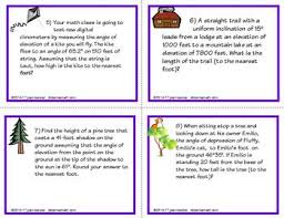 Right Triangle Applications With Task Cards Qr Hw Task Cards Right Triangle Word Problems