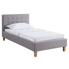 Matelas sommier but lit relaxation electrique but matelas 1 personne. Lit Simple Pour Adulte Ou Enfant Lille 90x190 Cm 1 Place 1 Personne Avec Sommier Et Pieds En Bois Tissu Capitonne Gris Vente De Idimex Conforama